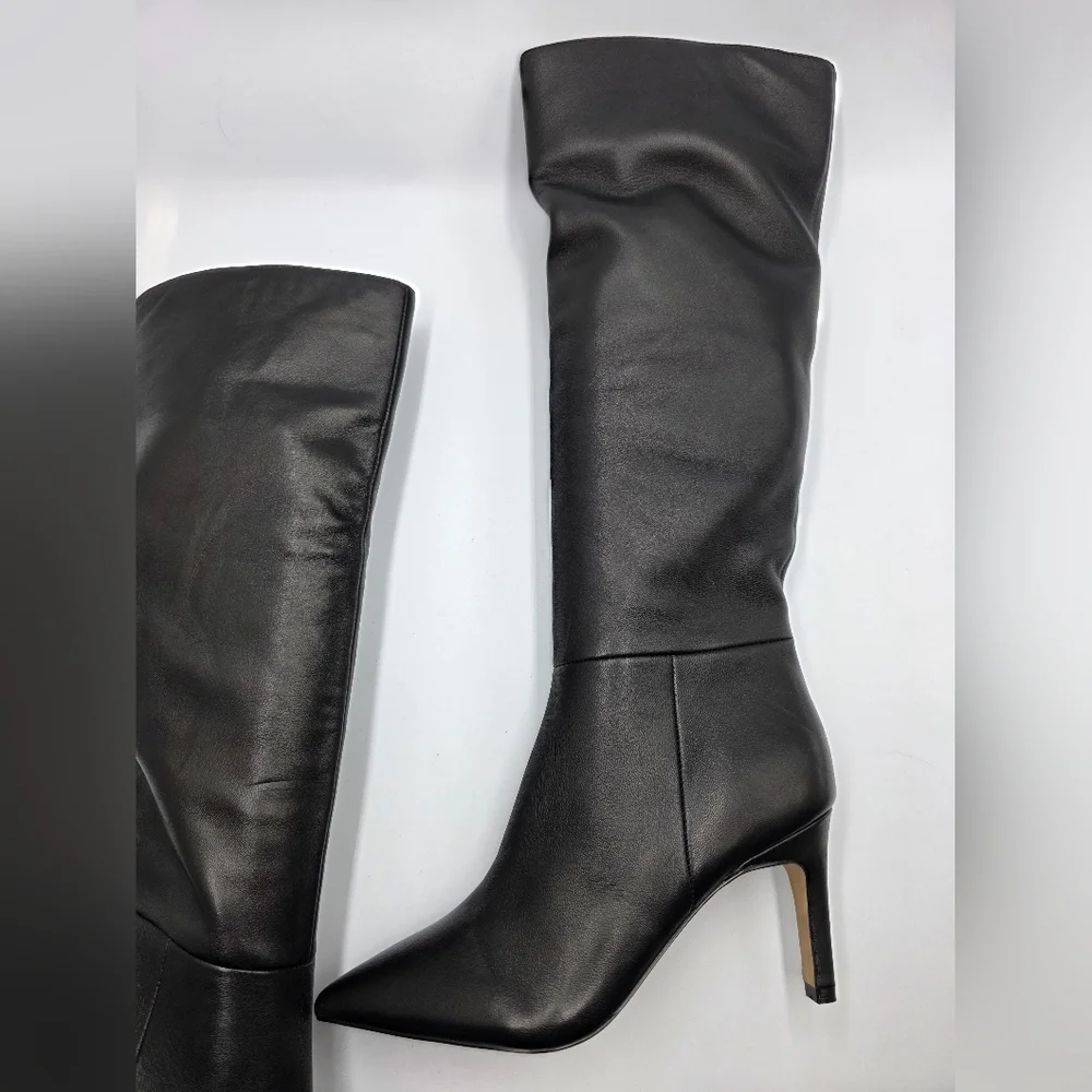 Marc Fisher Knee High Leather Boots Size 5 - Picture 14 of 14